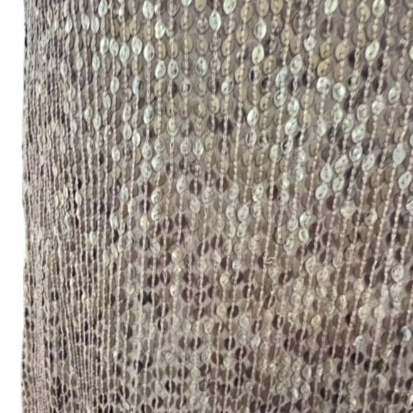 St John Couture Gold Silver Beaded Sequin Stretchy Evening Dress Size 2 RARE EUC - Picture 3 of 16